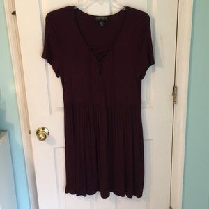 Forever 21 dark purple wine short dress
